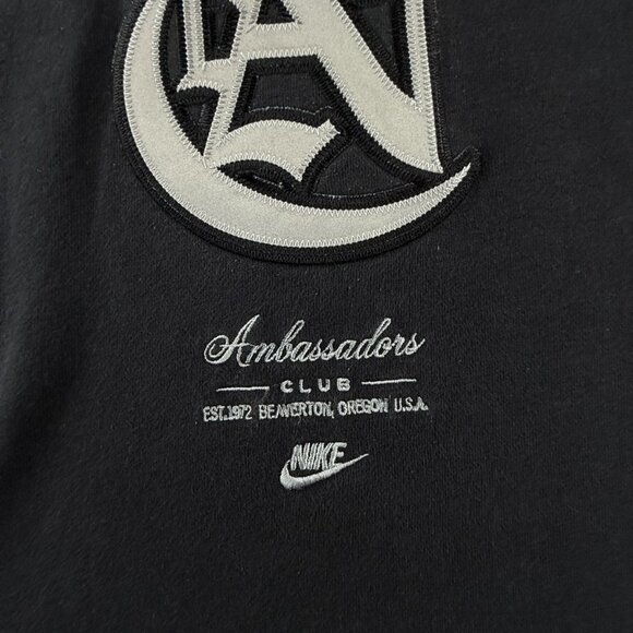 Nike Ambassadors Club Fleece Sweatshirt Sportswear Black Pullover Small Adult - Picture 7 of 14